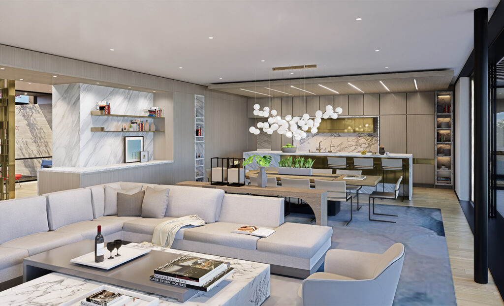 2821 Ebbtide livingroom and kitchen 2